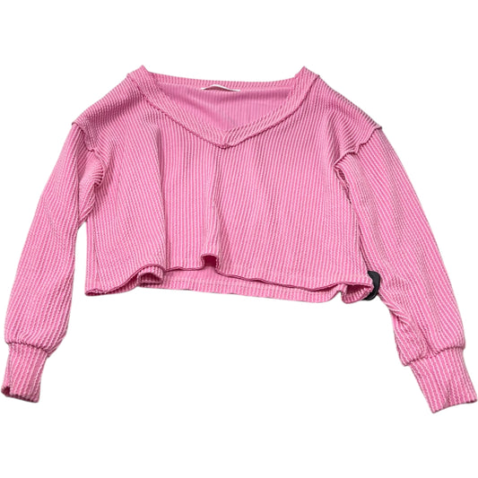 Top Long Sleeve By Altard State In Pink, Size: Xs