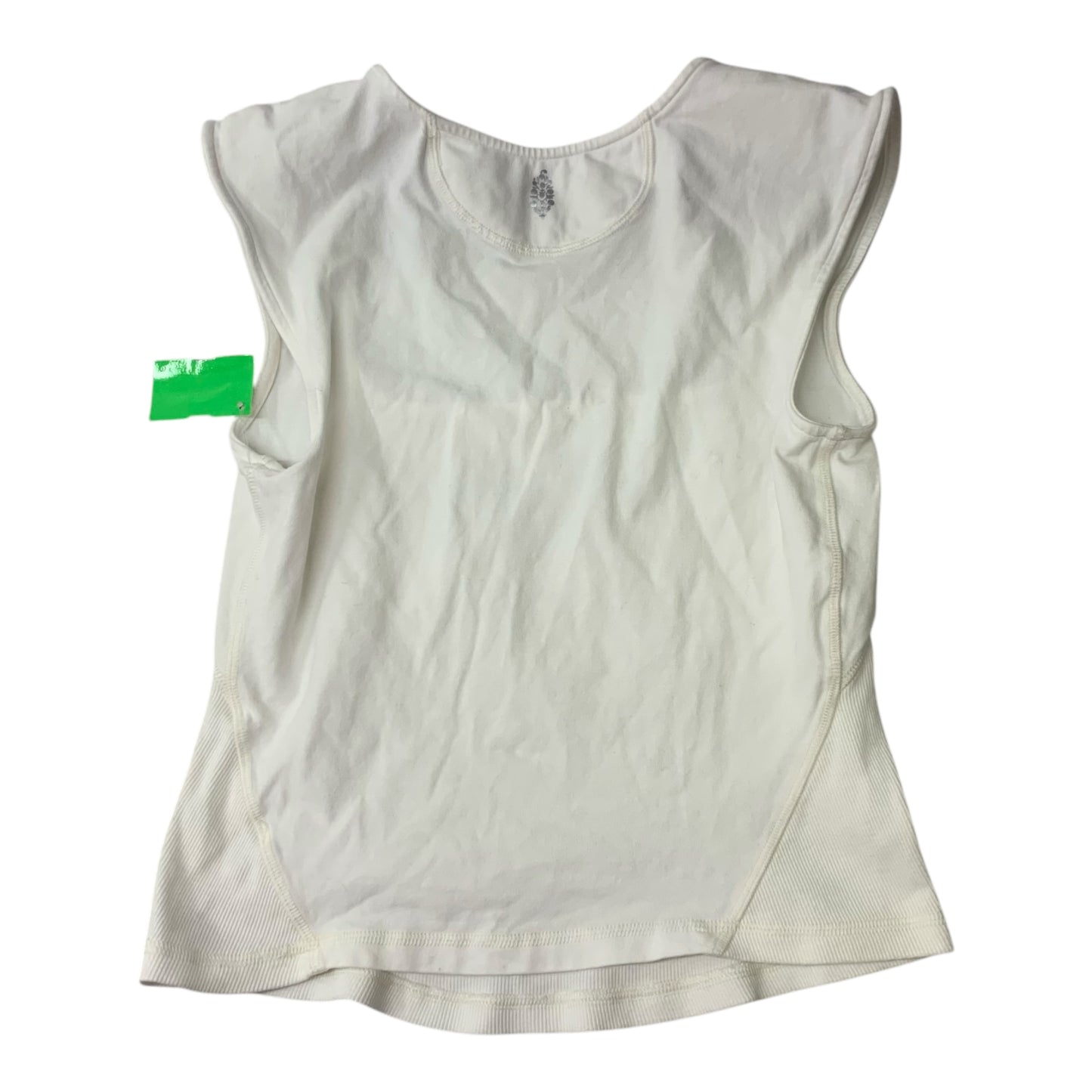 Top Sleeveless By Free People In Green & White, Size: S