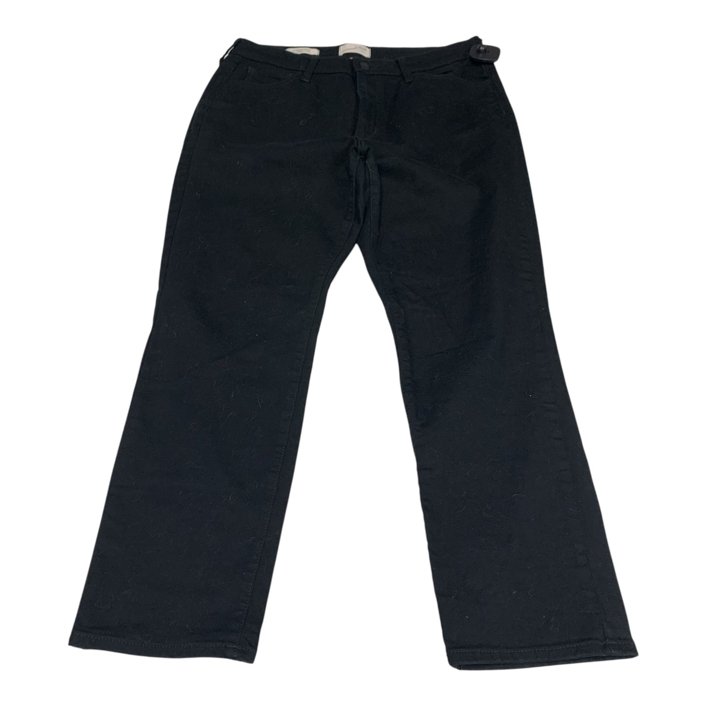 Jeans Straight By Universal Thread In Black Denim, Size: 12