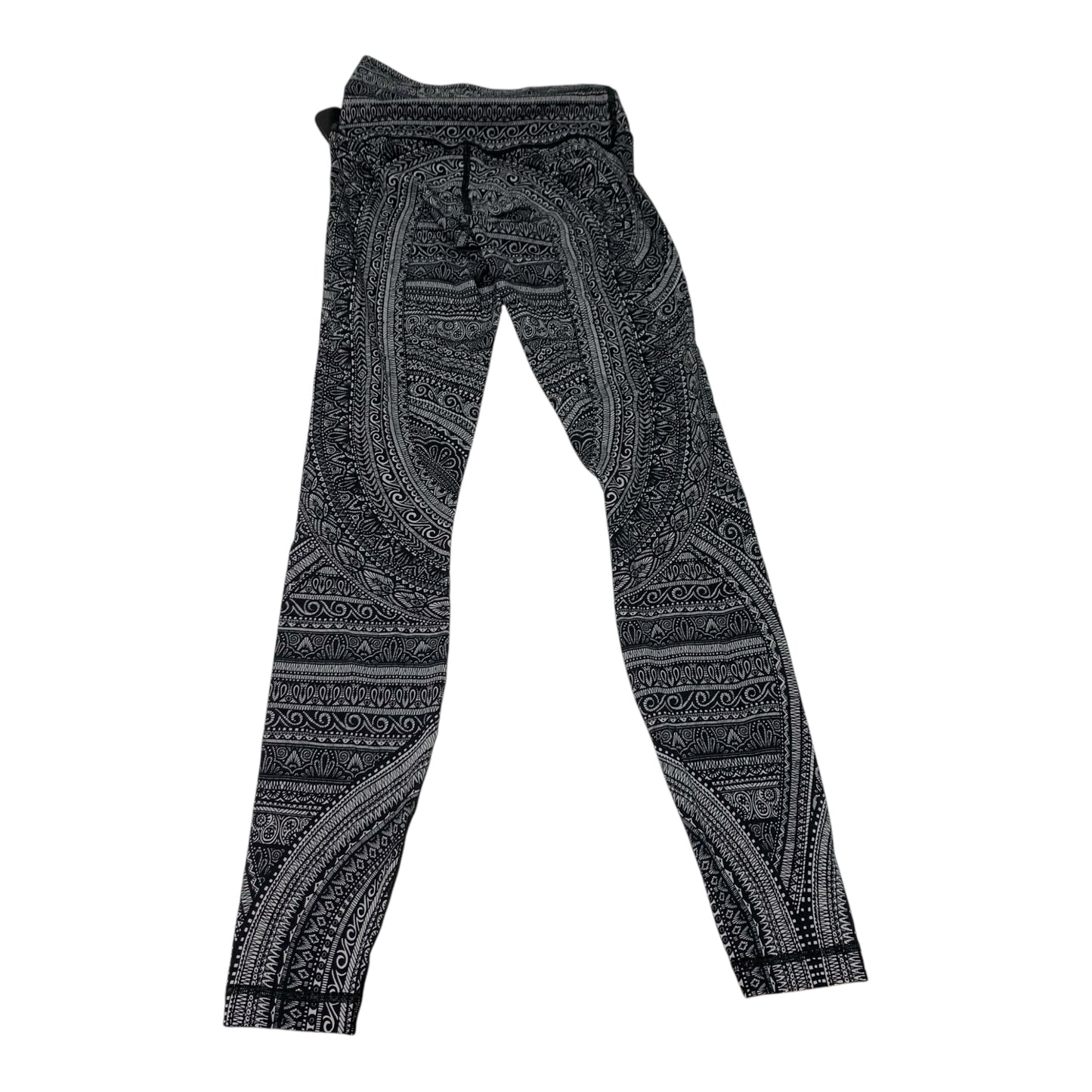 Athletic Leggings By Lululemon In Black & White, Size: S