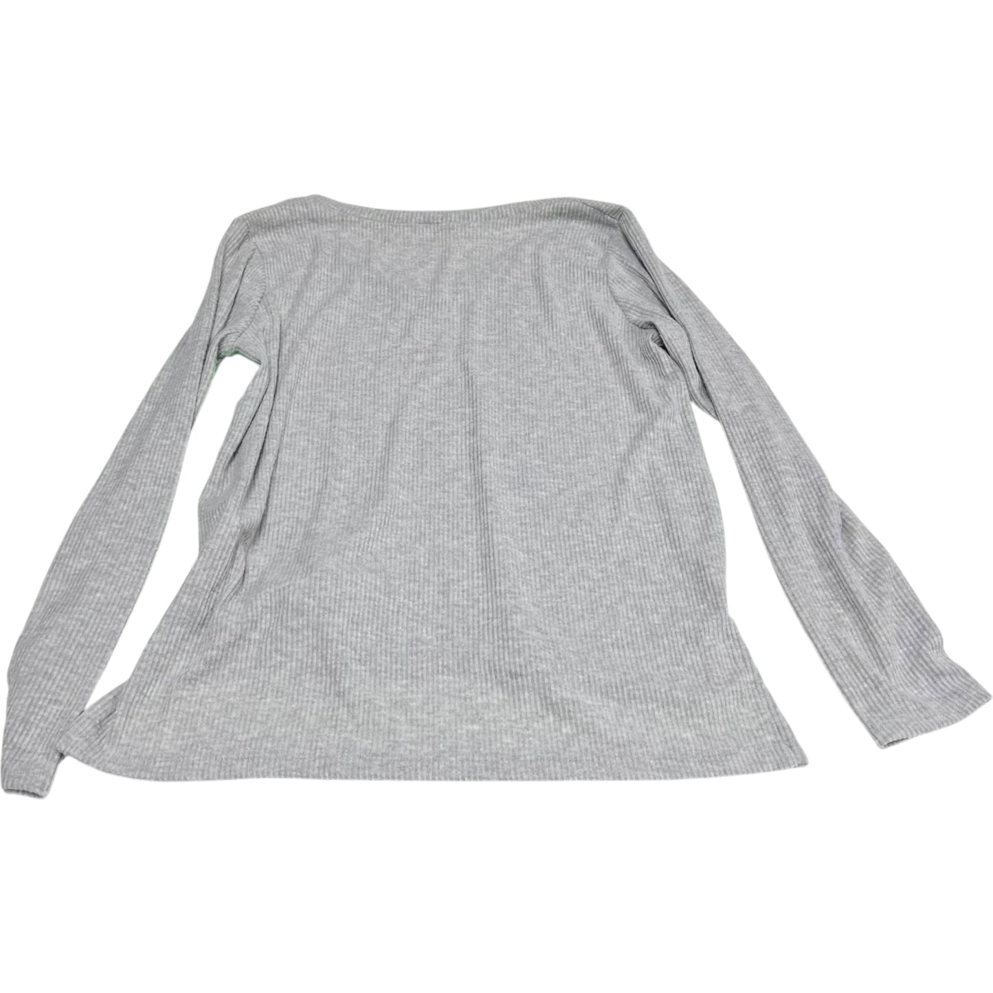 Top Long Sleeve Basic By Clothes Mentor In Grey, Size: M