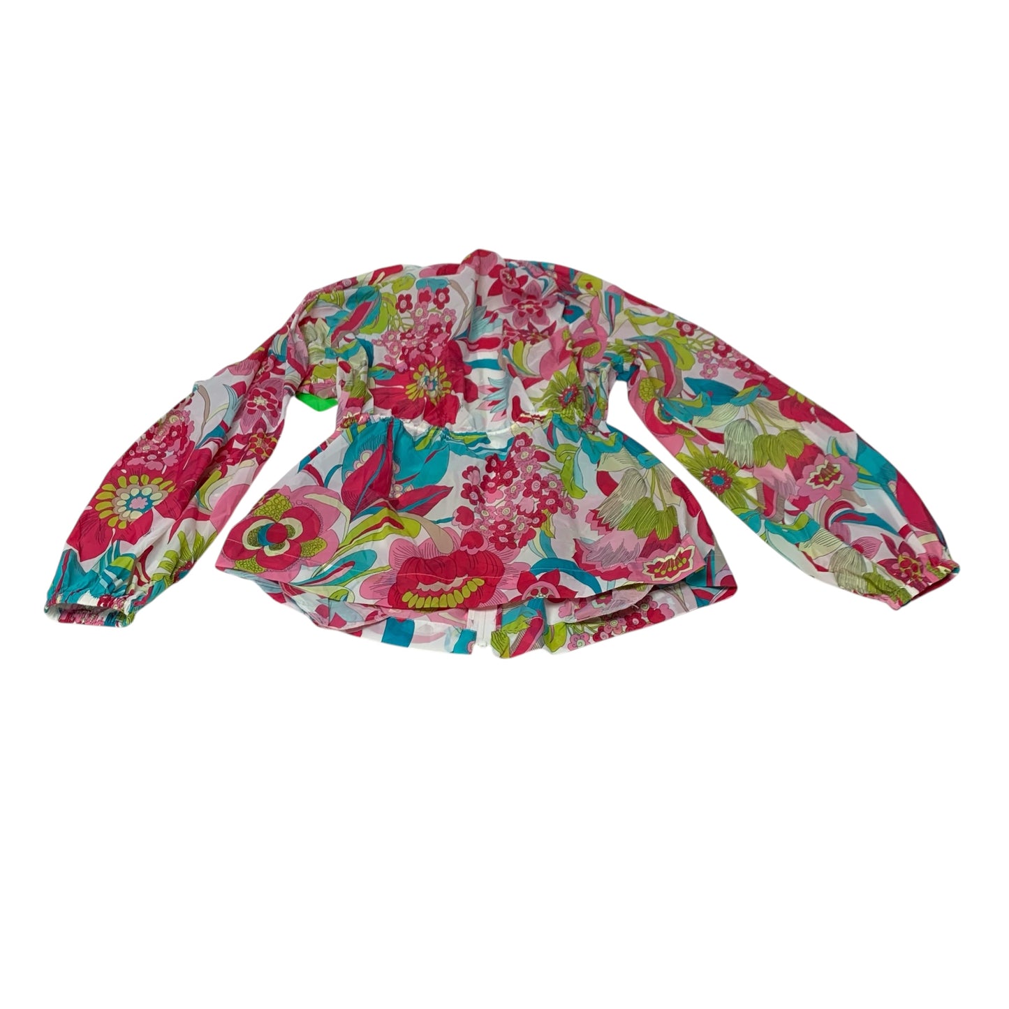 Jacket Windbreaker By Trina Turk In Floral Print, Size: S