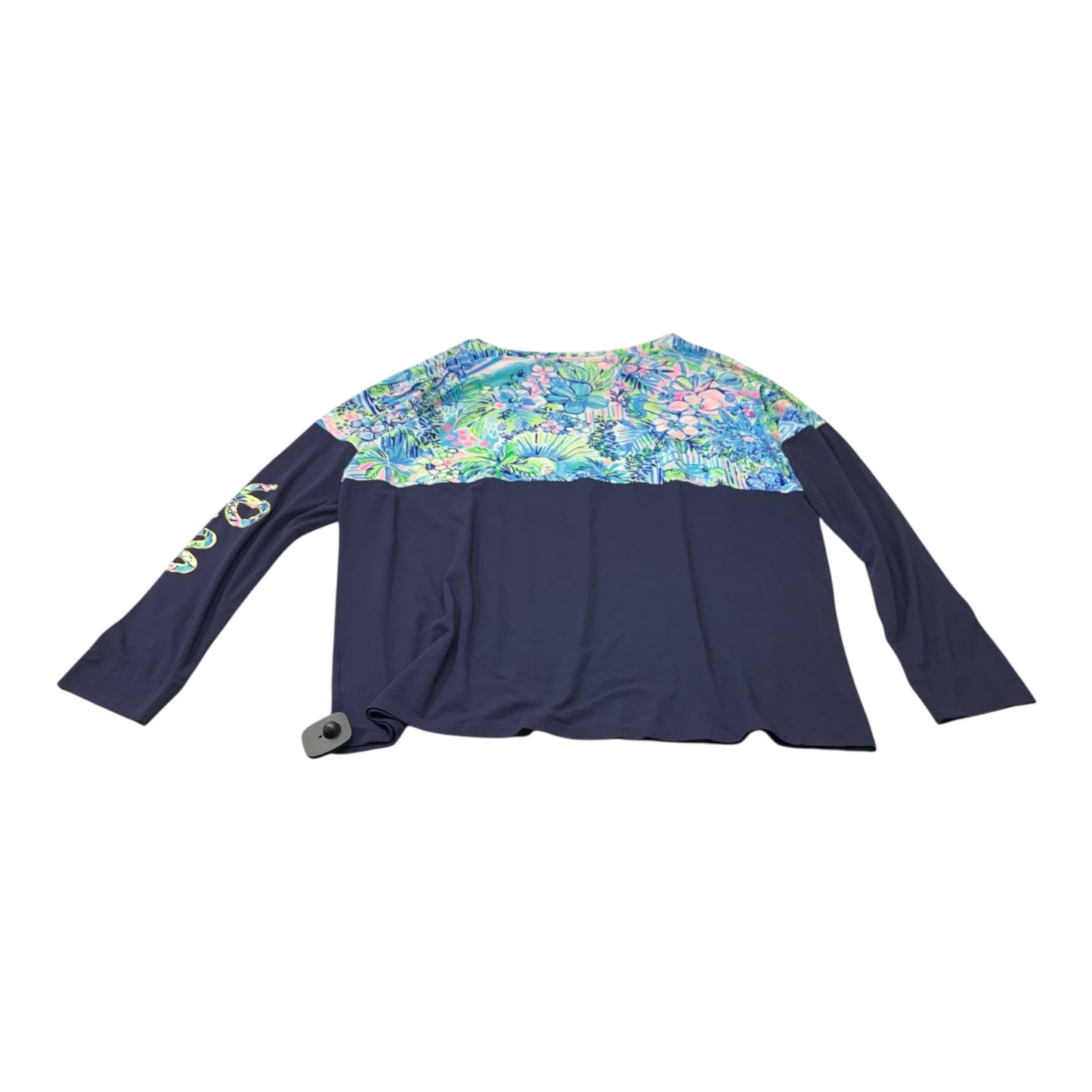 Top Long Sleeve Designer By Lilly Pulitzer In Navy, Size: Xl