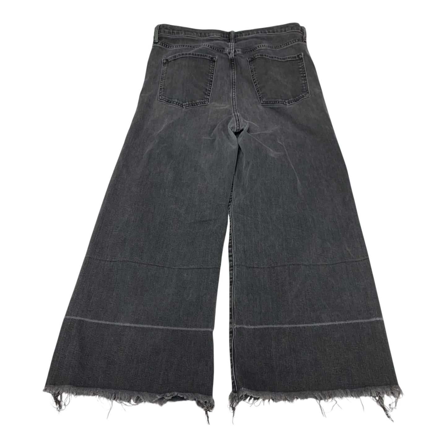 Jeans Wide Leg By Banana Republic In Black Denim, Size: 14