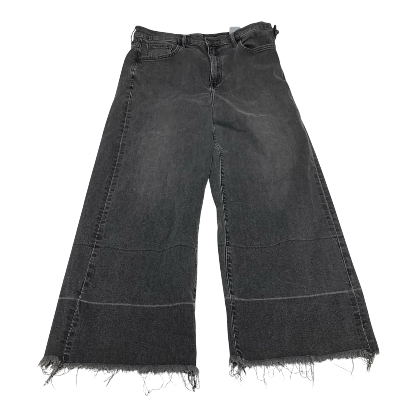 Jeans Wide Leg By Banana Republic In Black Denim, Size: 14