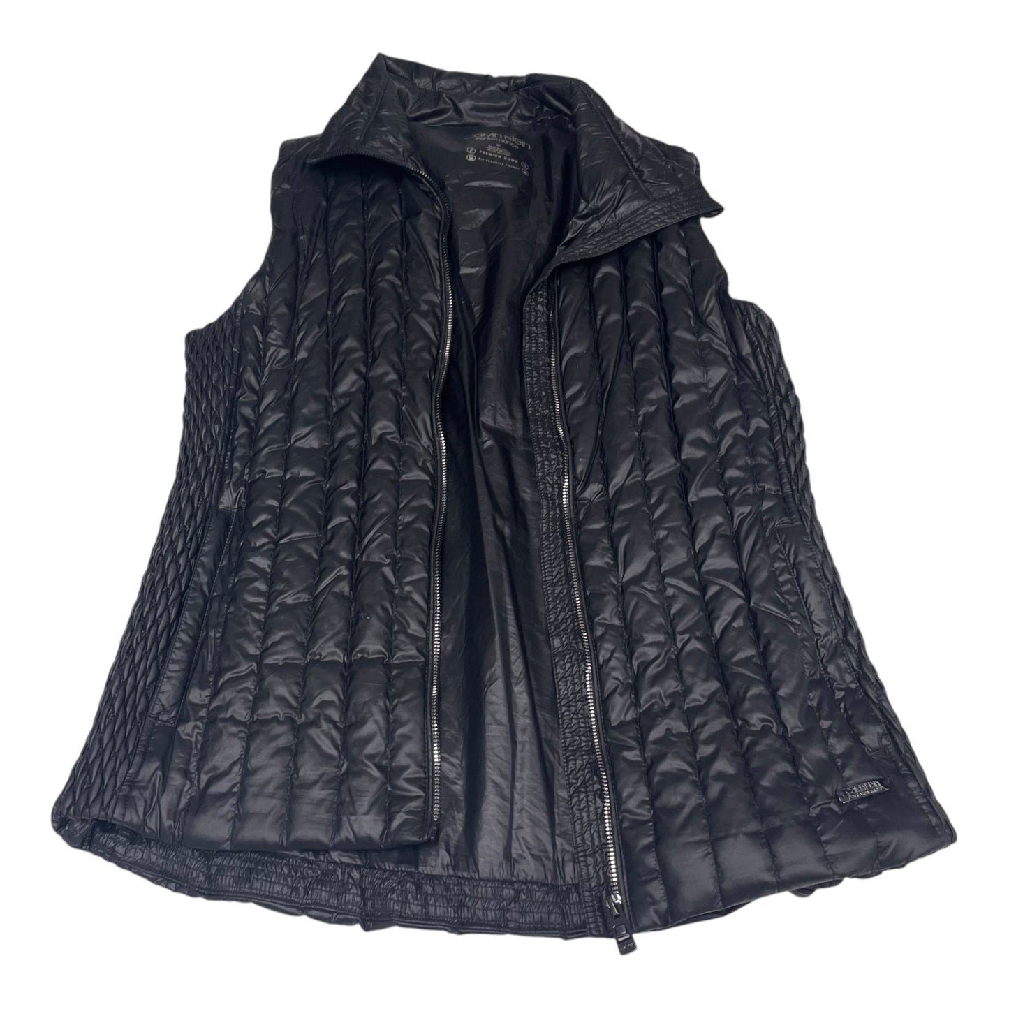 Vest Puffer & Quilted By Calvin Klein In Black, Size: M