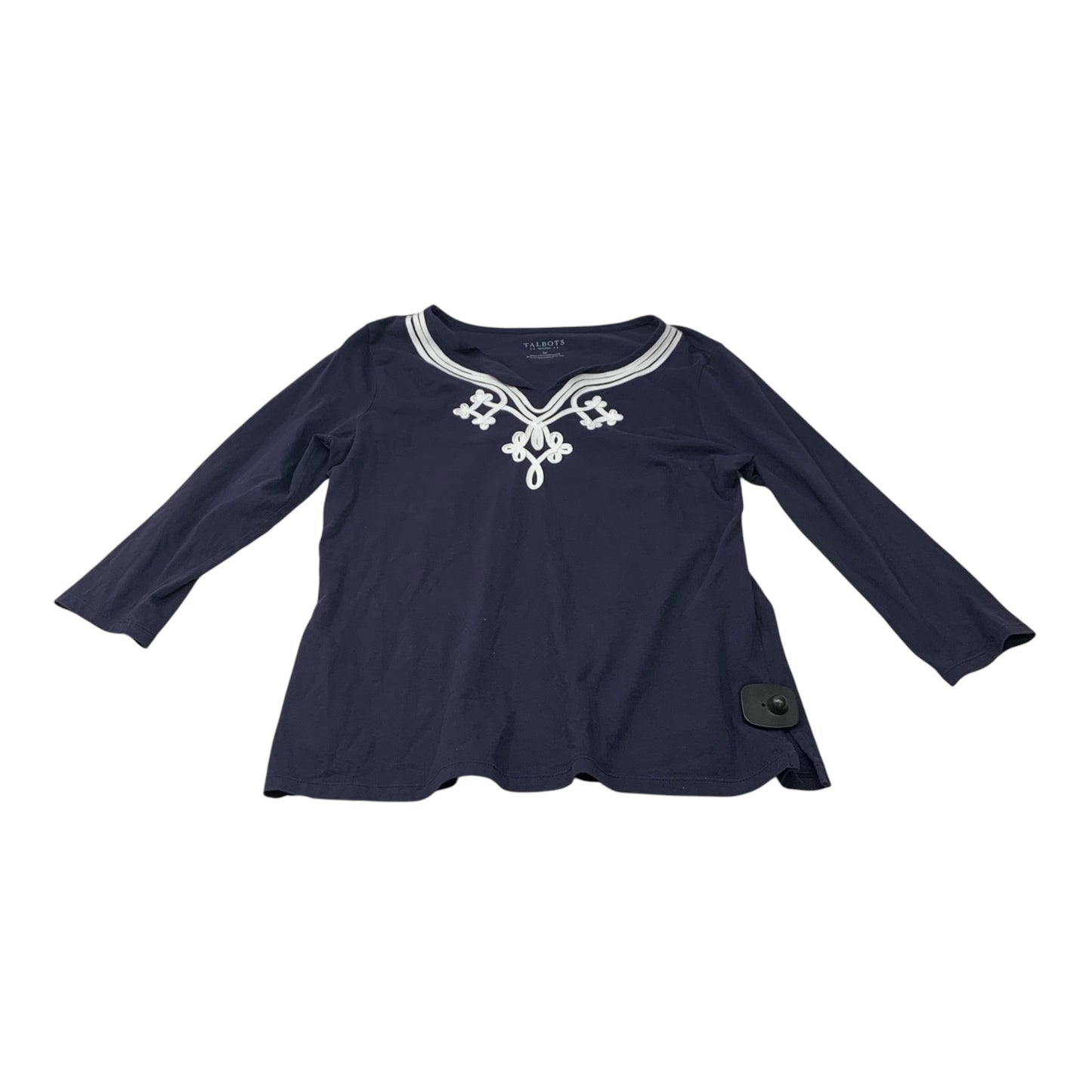 Top 3/4 Sleeve By Talbots In Navy, Size: Sp