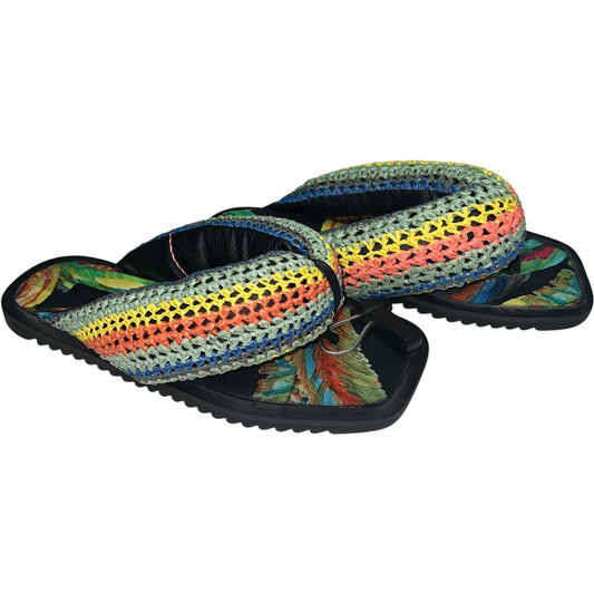 Sandals Flip Flops By Farm Rio In Multi-colored, Size: 9