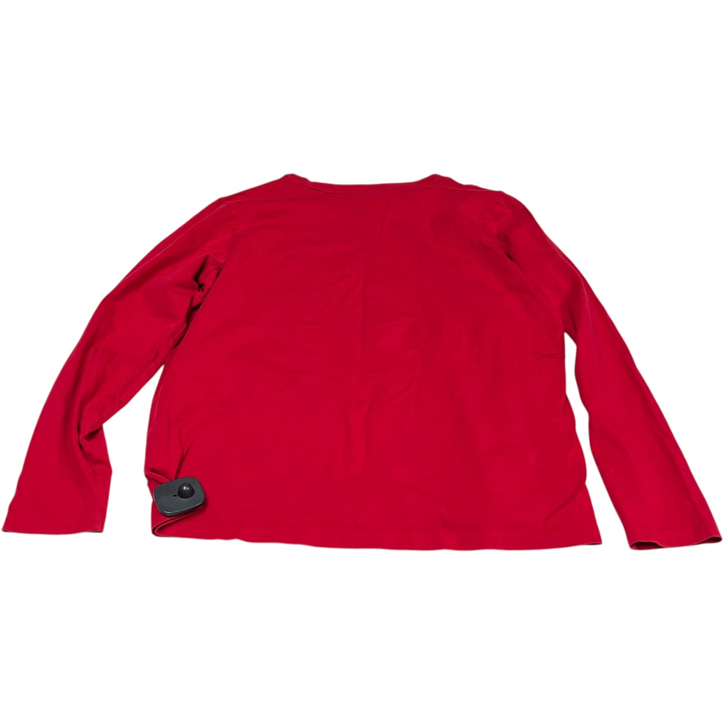 Top Long Sleeve Basic By Lands End In Red, Size: M