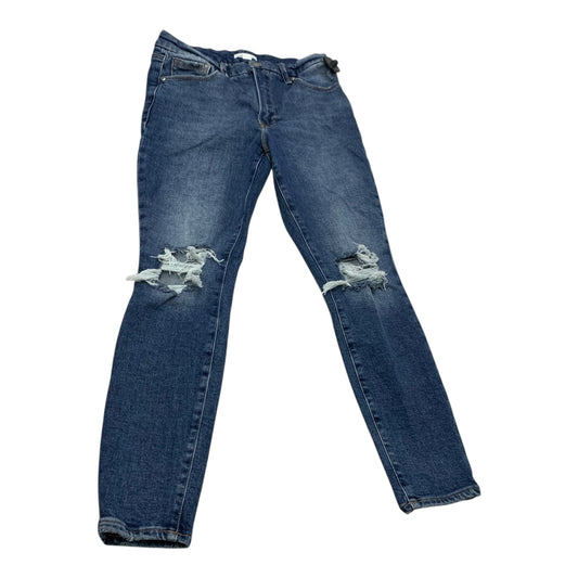 Jeans Straight By Good American In Blue Denim, Size: 8