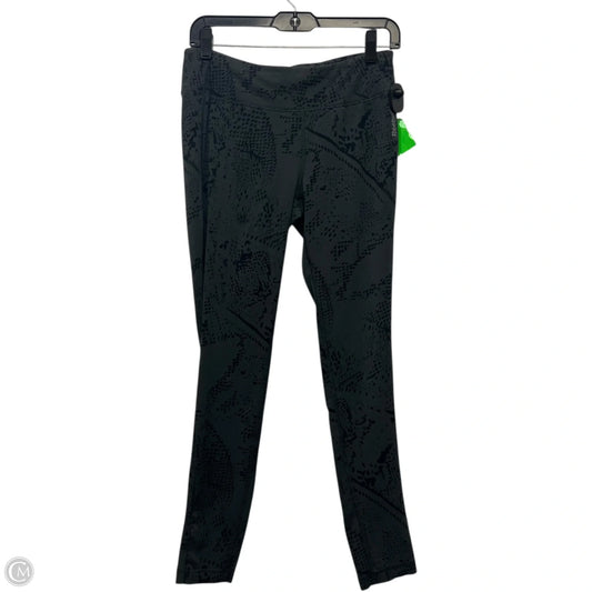 Athletic Leggings By Reebok In Grey, Size: M