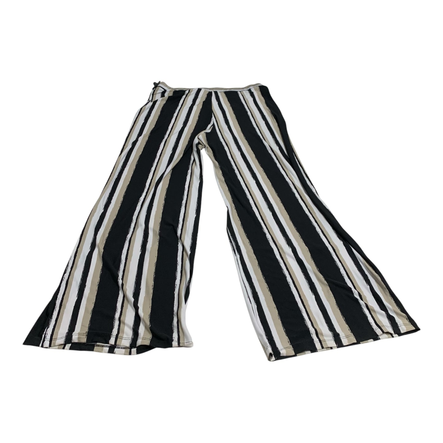 Pants Wide Leg By Cato In Black & Tan, Size: M