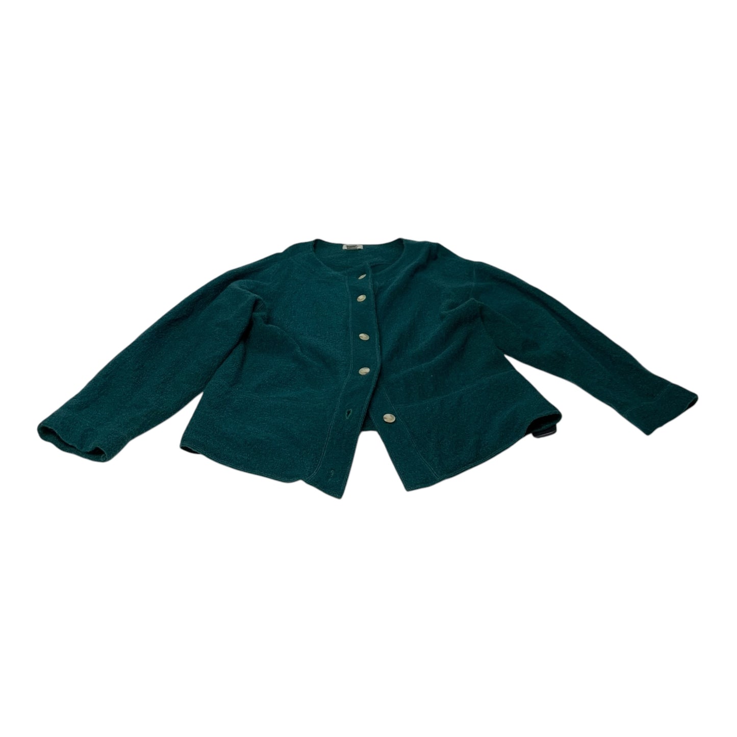 Sweater Cardigan By Clothes Mentor In Green, Size: M