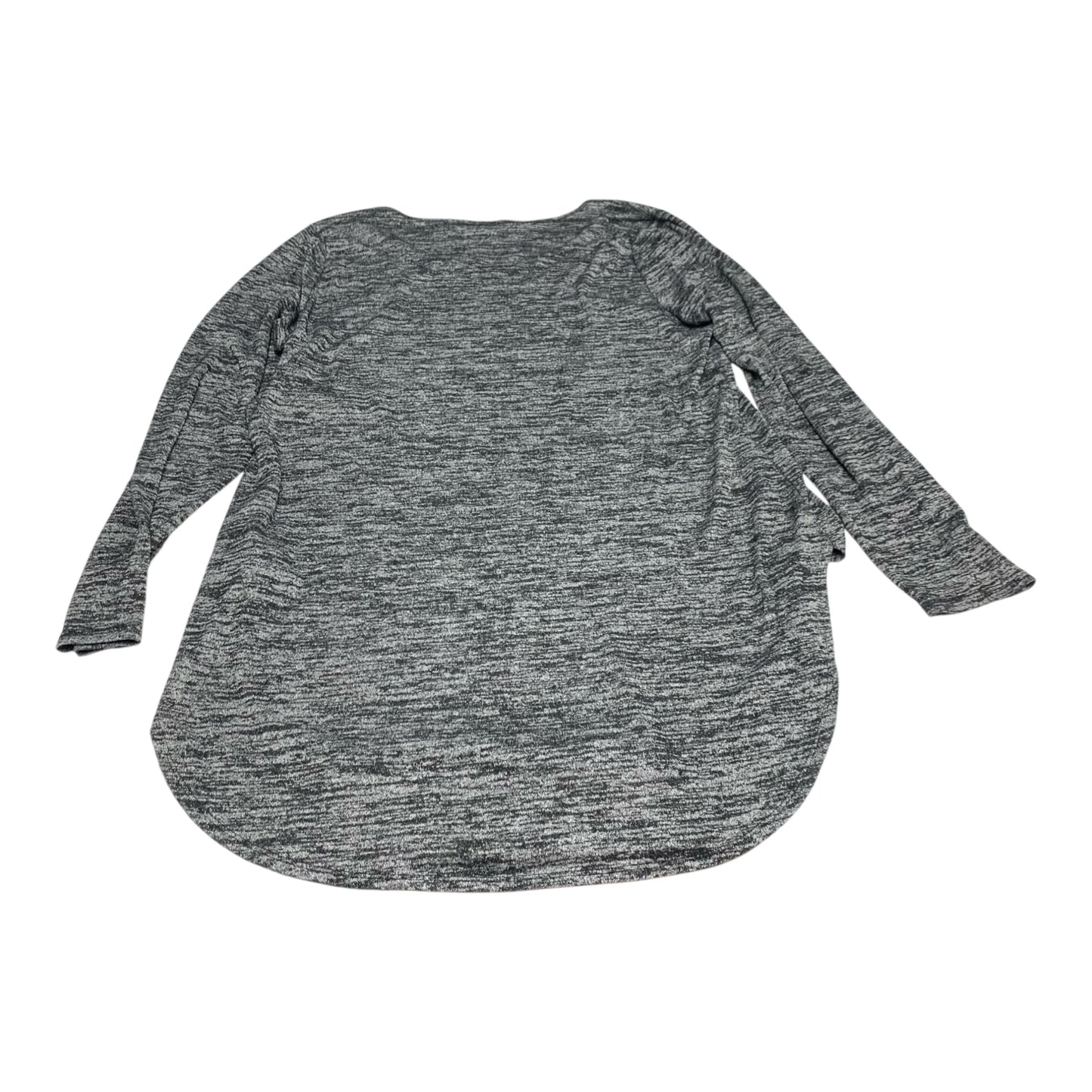 Top Long Sleeve Basic By Apt 9 In Grey, Size: Xl