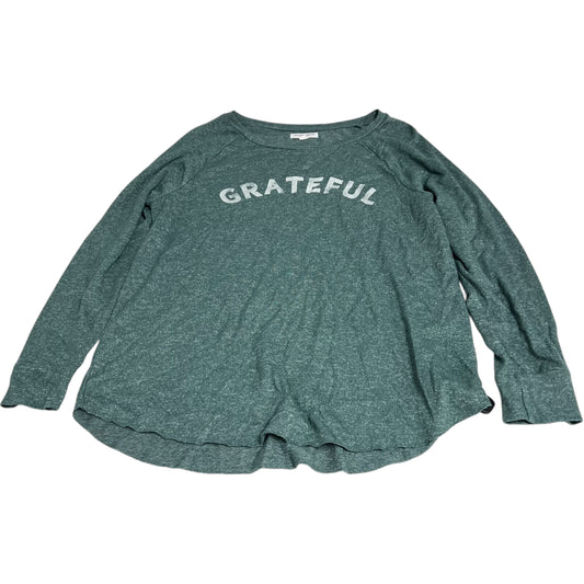 Top Long Sleeve By Grayson Threads In Green, Size: Xl