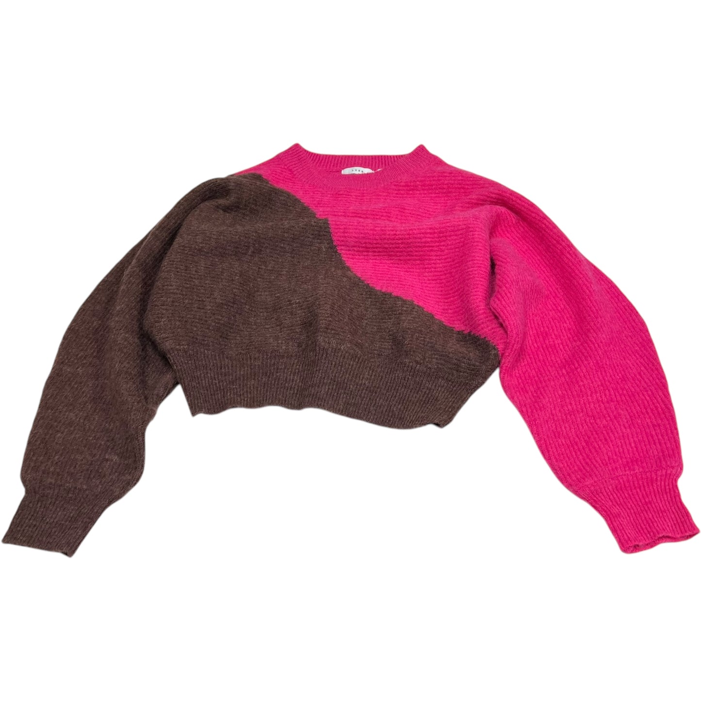 Sweater By Lush In Brown & Pink, Size: S