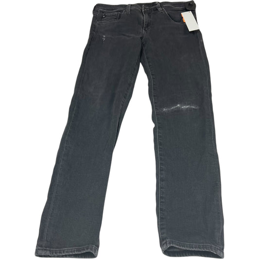 Jeans Straight By Adriano Goldschmied In Grey Denim, Size: 8