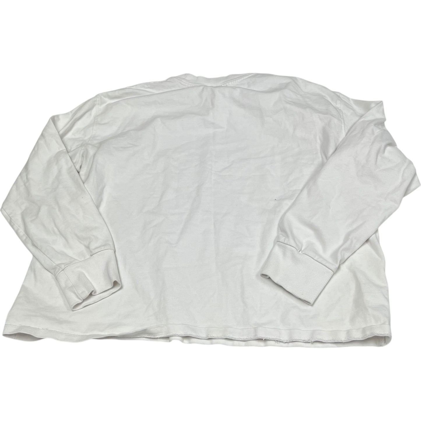 Top Long Sleeve Basic By Zara In White, Size: M