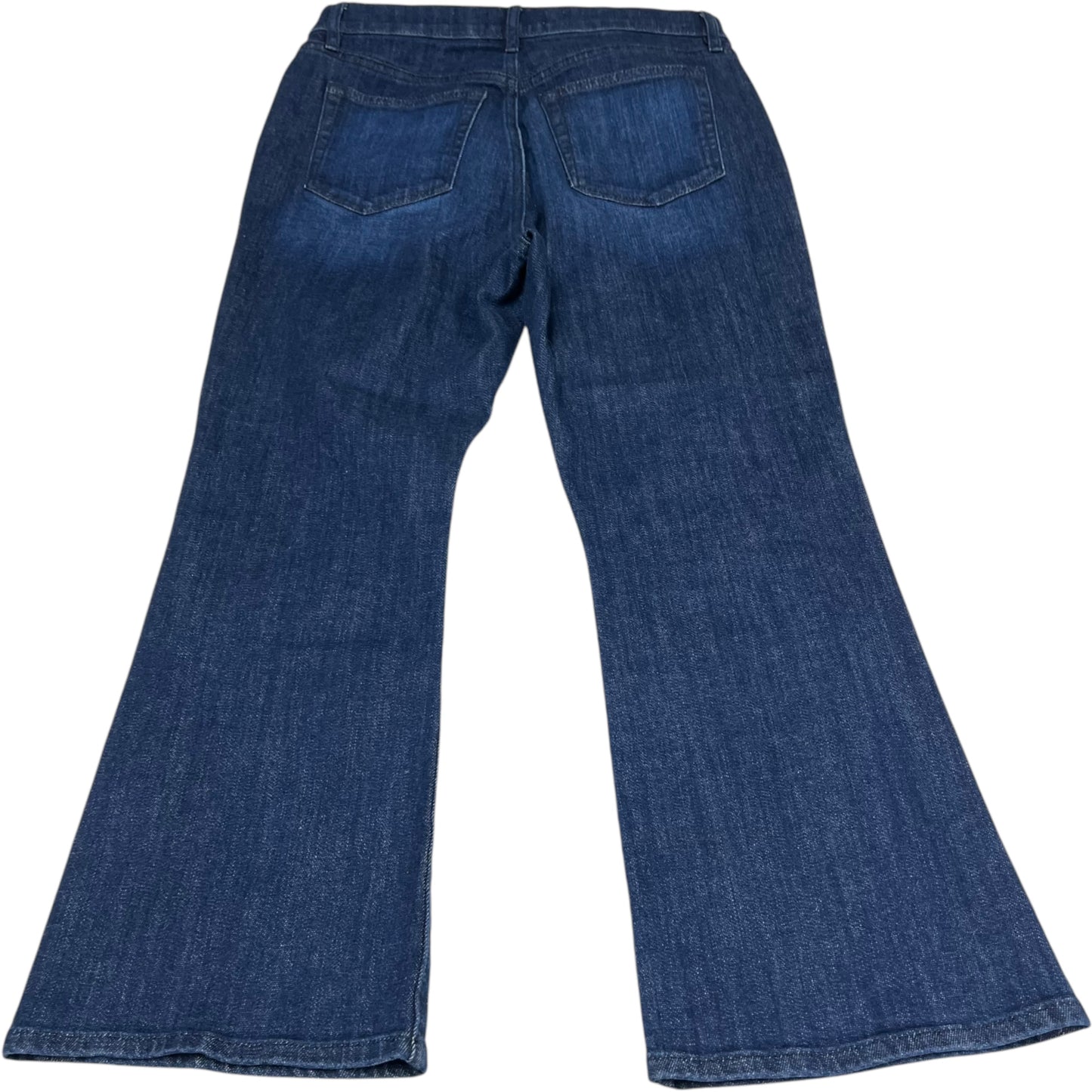 Jeans Cropped By Loft In Blue Denim, Size: 4