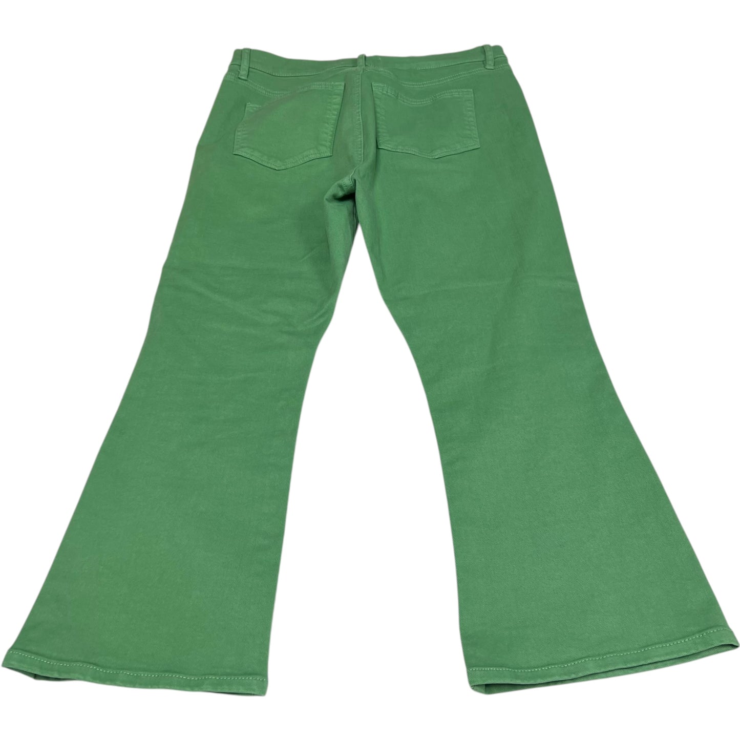 Jeans Cropped By Loft In Green Denim, Size: 4