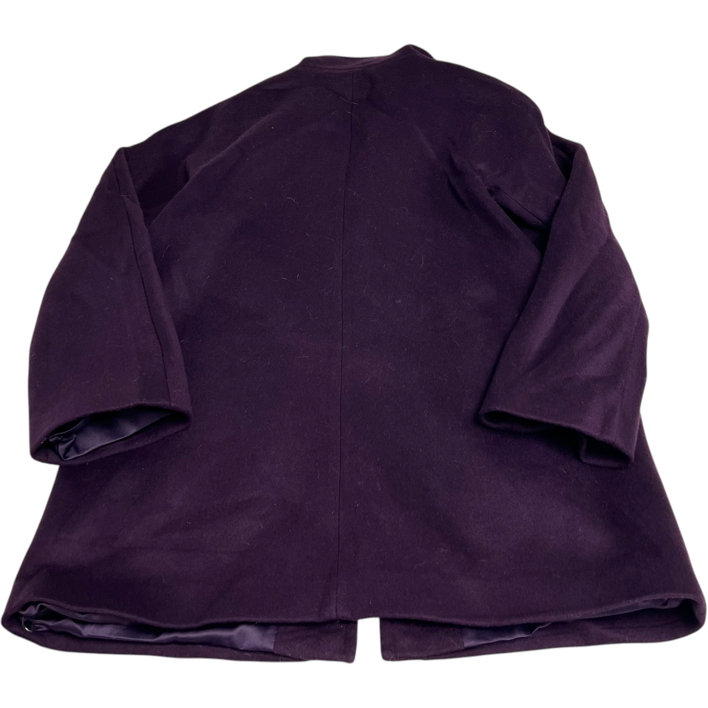 Coat Wool By Clothes Mentor In Purple, Size: M