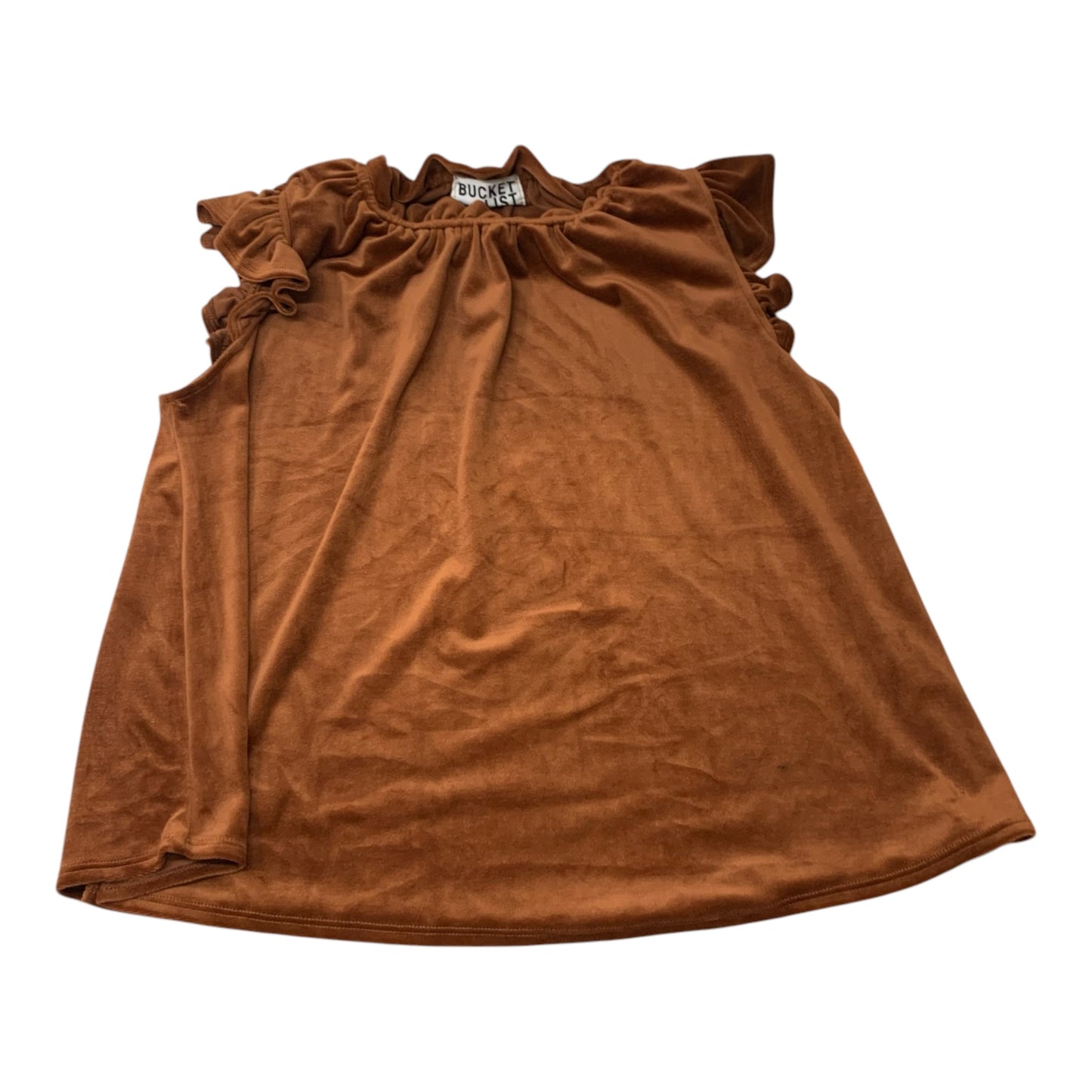 Top Sleeveless By Bucket List In Orange, Size: M