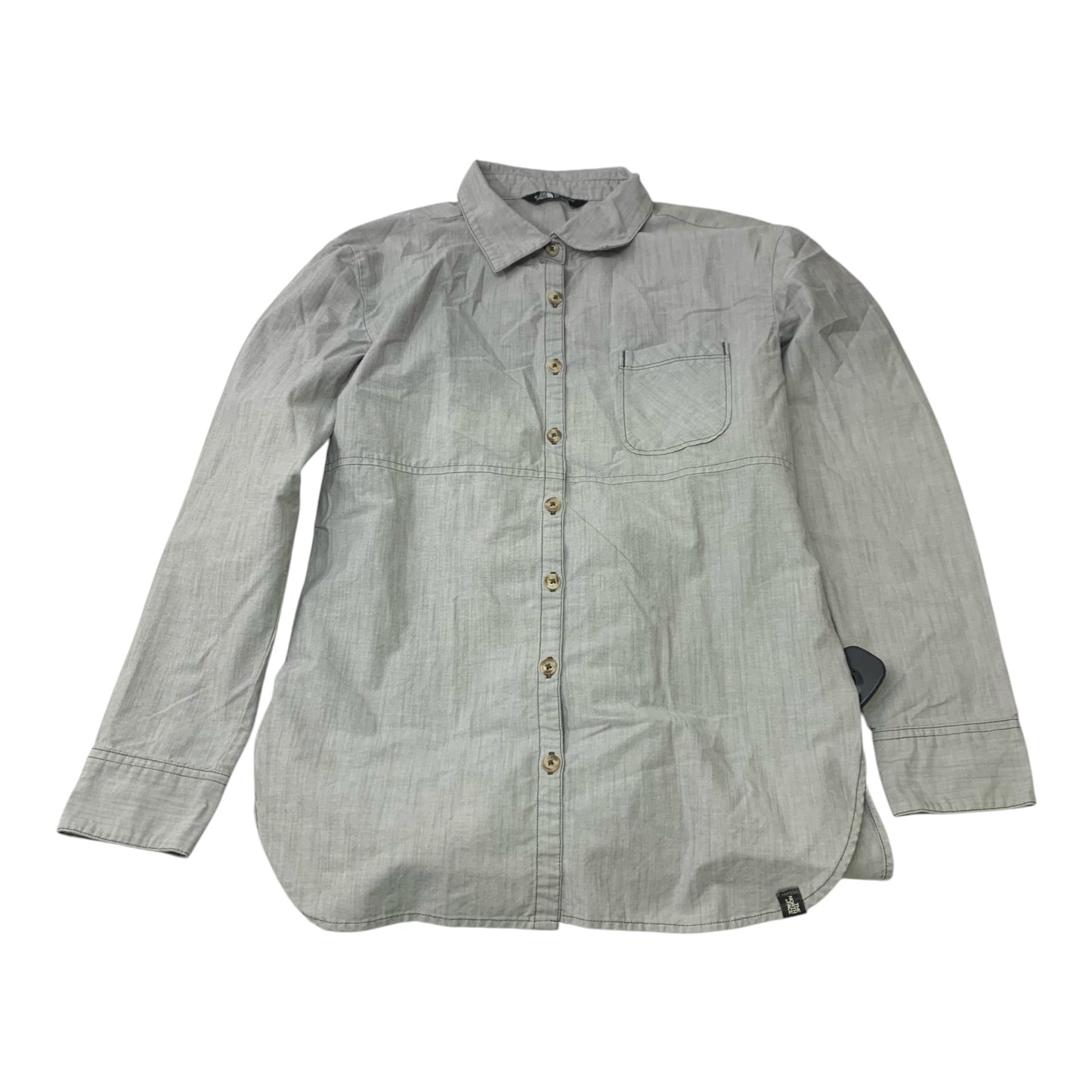 Top Long Sleeve By The North Face In Grey, Size: S