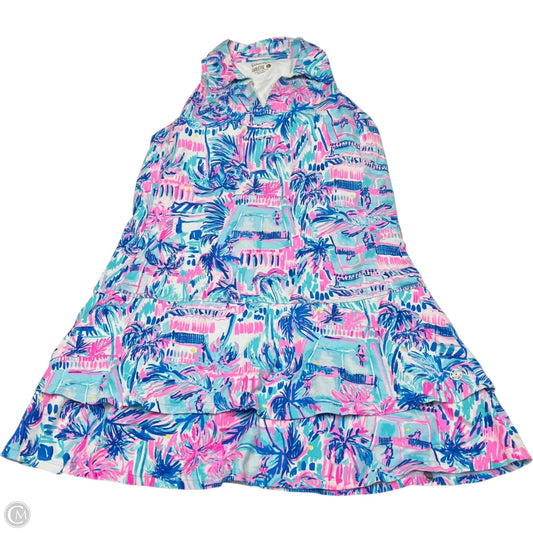 Dress Designer By Lilly Pulitzer In Blue & Pink, Size: L