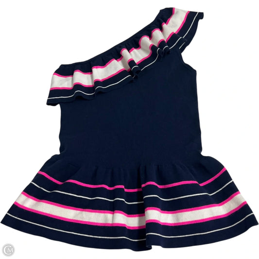 Top Sleeveless Designer By Lilly Pulitzer In Blue & White, Size: M