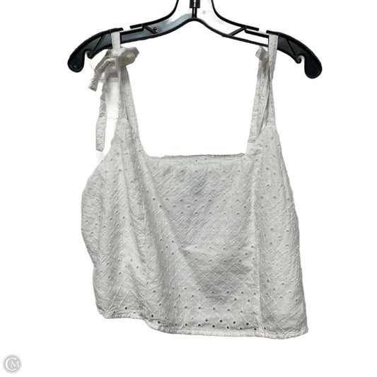 Top Sleeveless By Old Navy In White, Size: Xl
