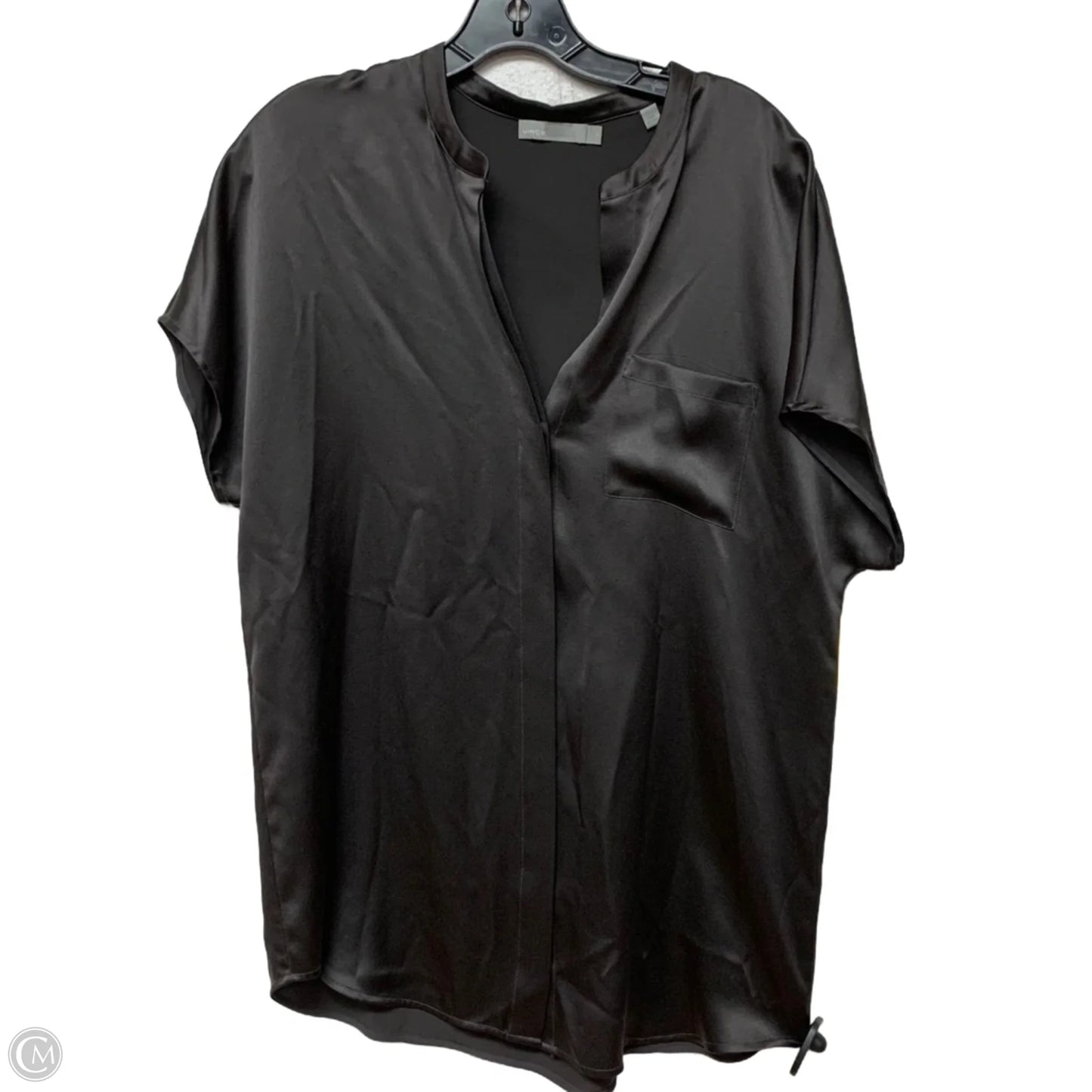 Blouse Short Sleeve By Vince In Purple, Size: M