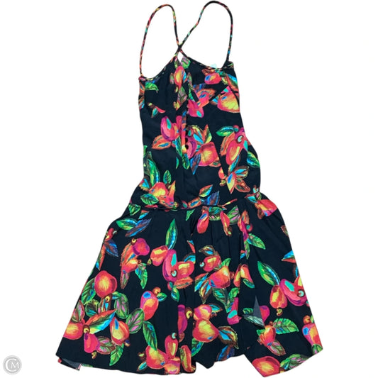Dress Designer By Farm Rio In Black & Pink, Size: Xs