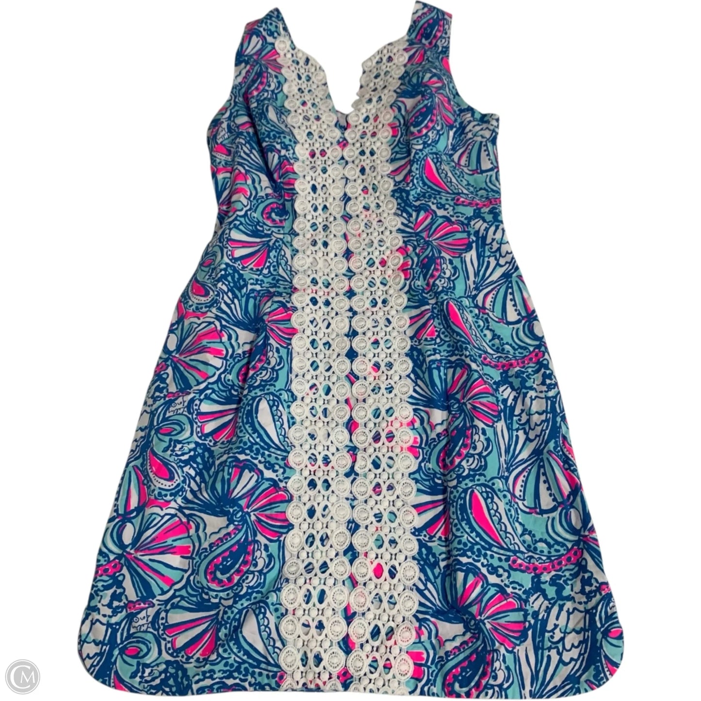 Dress Designer By Lilly Pulitzer In Blue & Pink, Size: Xs