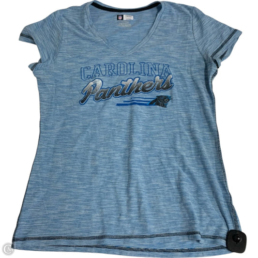 Athletic Top Short Sleeve By Nfl In Blue, Size: Xl