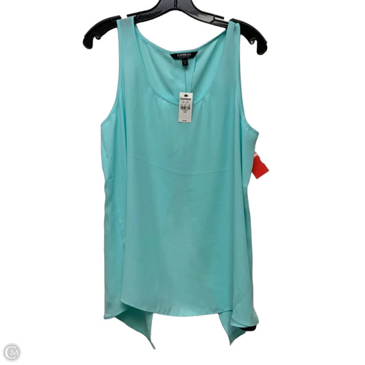 Blouse Sleeveless By Express In Blue, Size: L