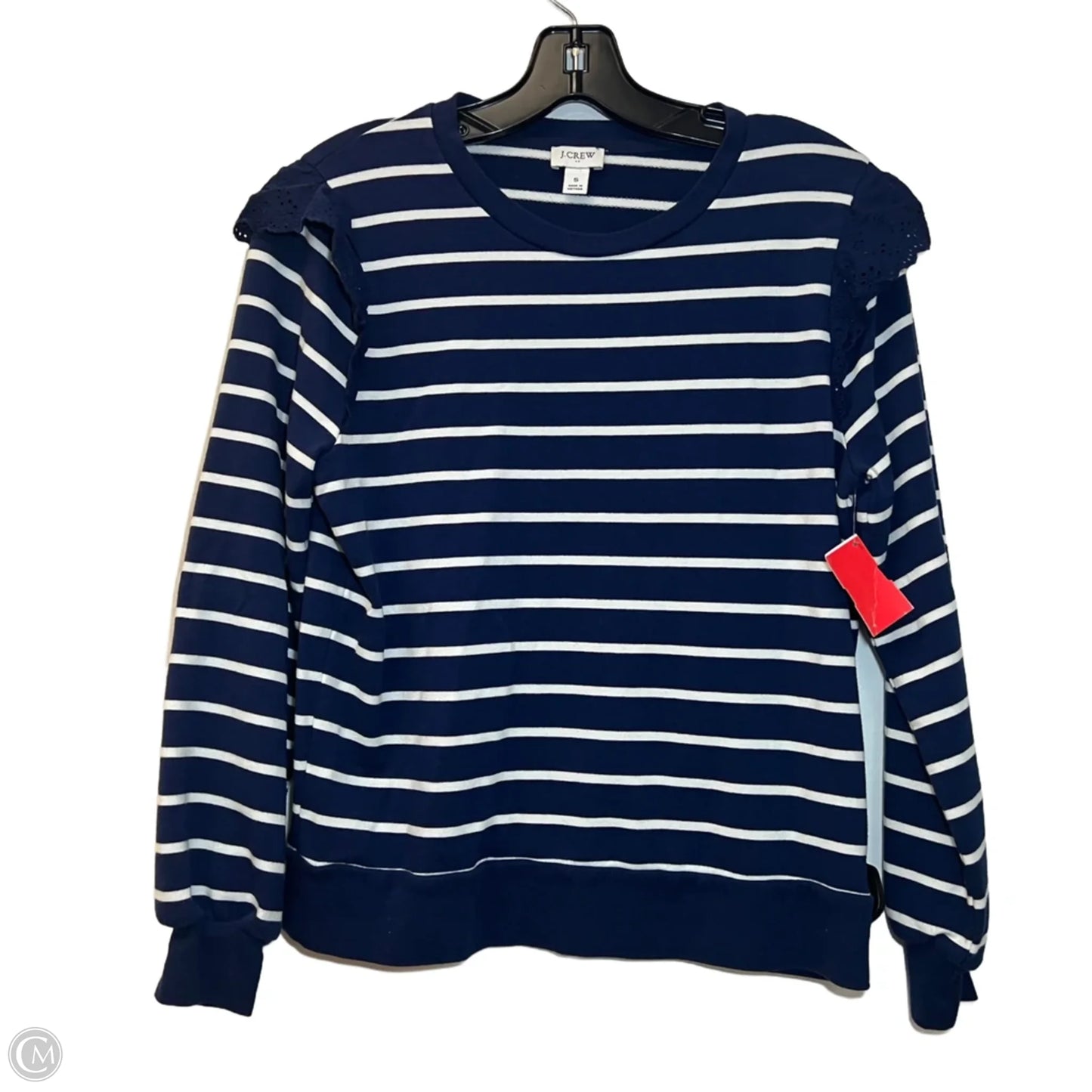 Top Long Sleeve By J. Crew In Striped Pattern, Size: S