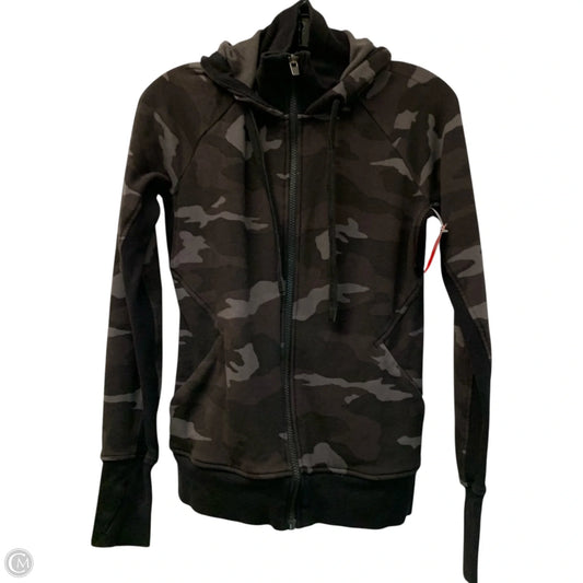 Athletic Jacket By Athleta In Camouflage Print, Size: Xs