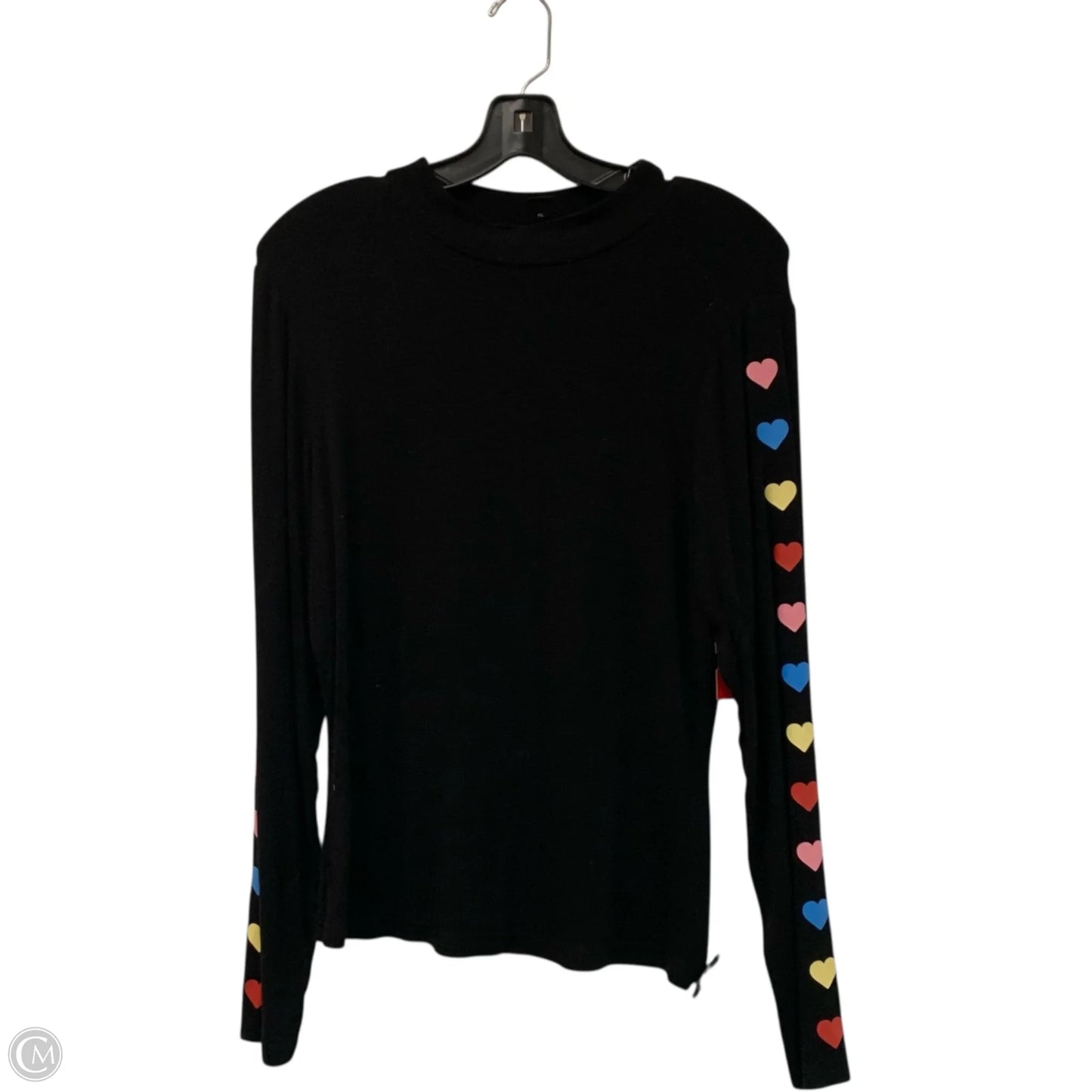 Top Long Sleeve In Black, Size: 1x