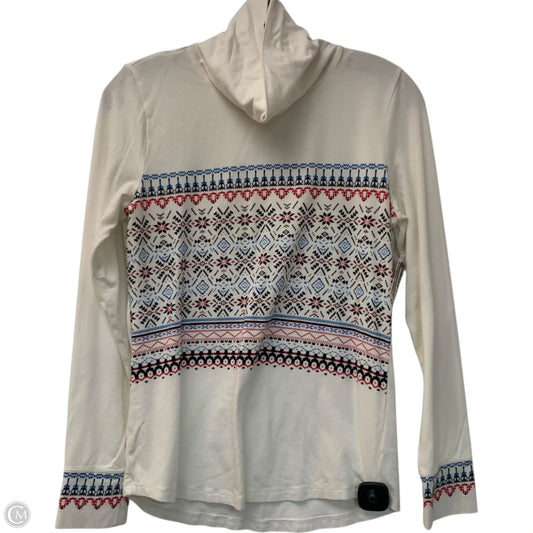 Top Long Sleeve By Talbots In Blue & Red & White, Size: S