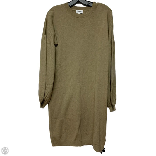 Dress Sweater By The Drop In Tan, Size: S