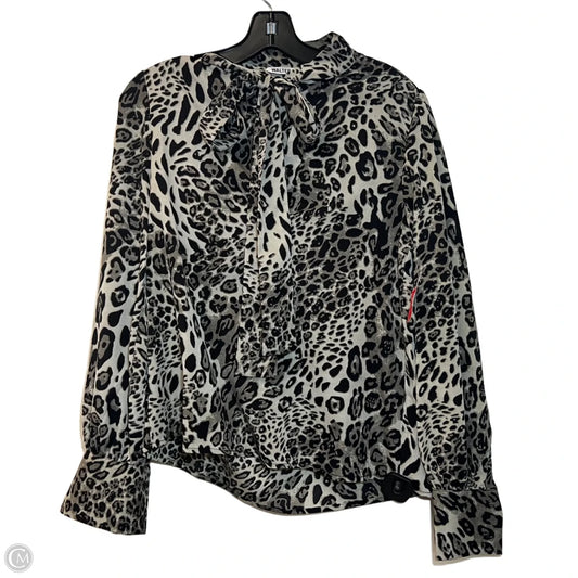 Blouse Long Sleeve By Walter Baker In Animal Print, Size: S