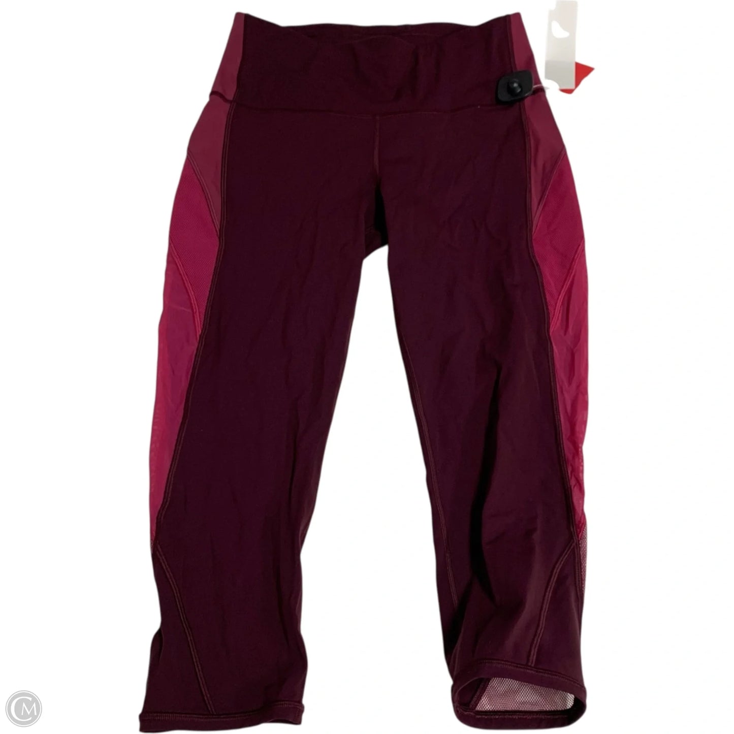 Athletic Leggings Capris By Lululemon In Pink & Red, Size: M