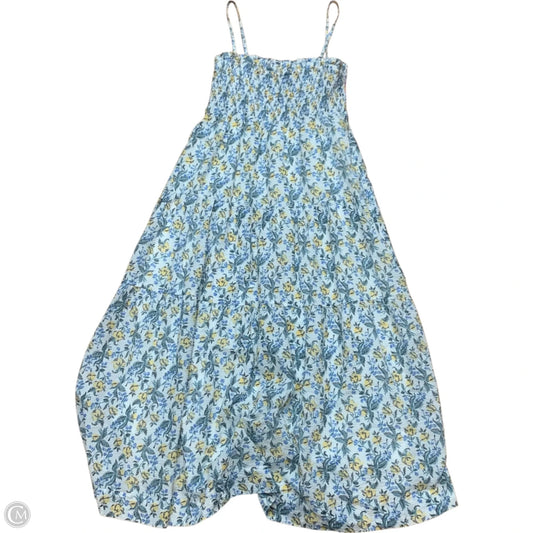 Dress Casual Maxi By En Saison In White & Yellow, Size: M