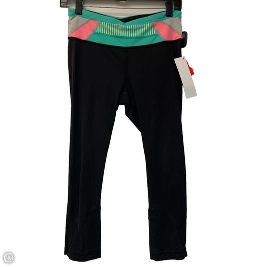 Athletic Leggings Capris By Lululemon In Black & Blue, Size: S