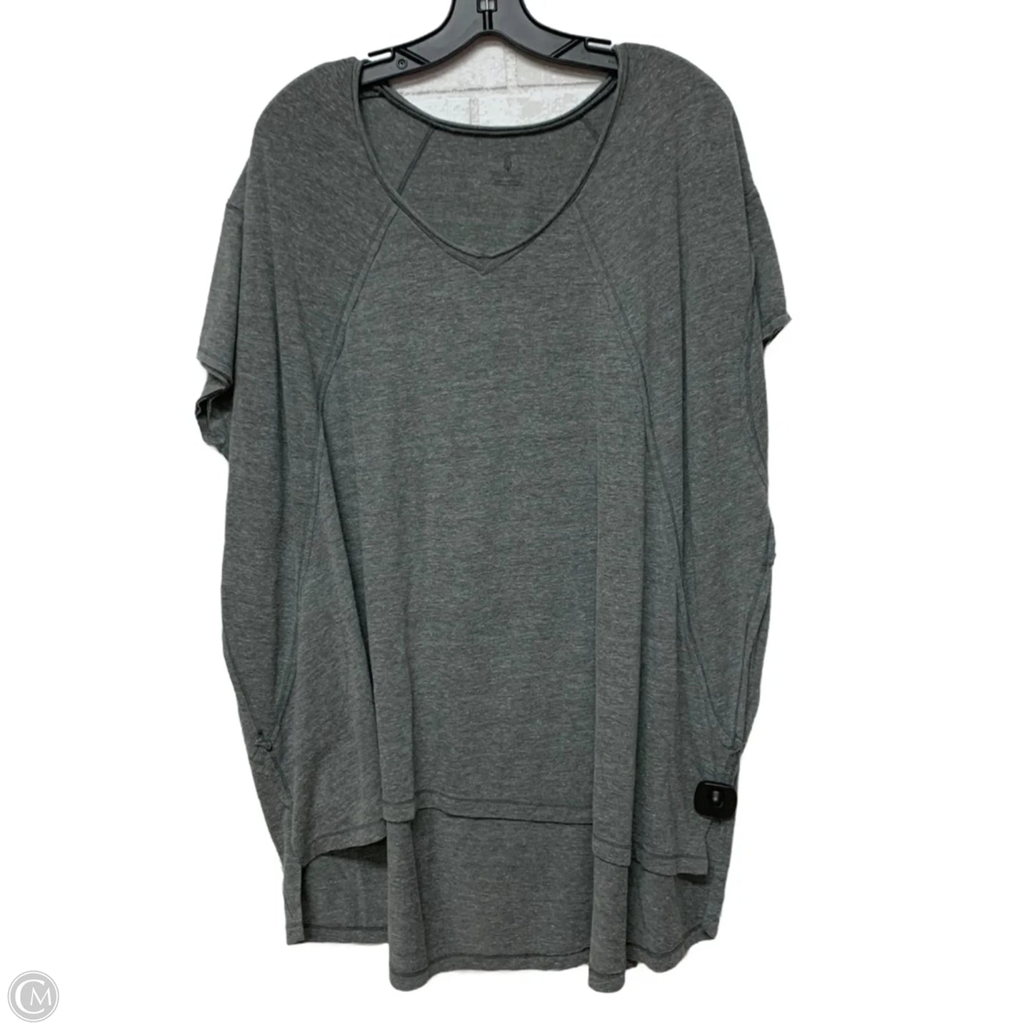 Tunic Short Sleeve By Free People In Grey, Size: S