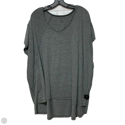 Tunic Short Sleeve By Free People In Grey, Size: S