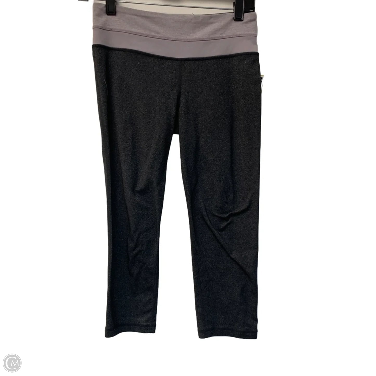 Athletic Leggings Capris By Lululemon In Grey & Purple, Size: S