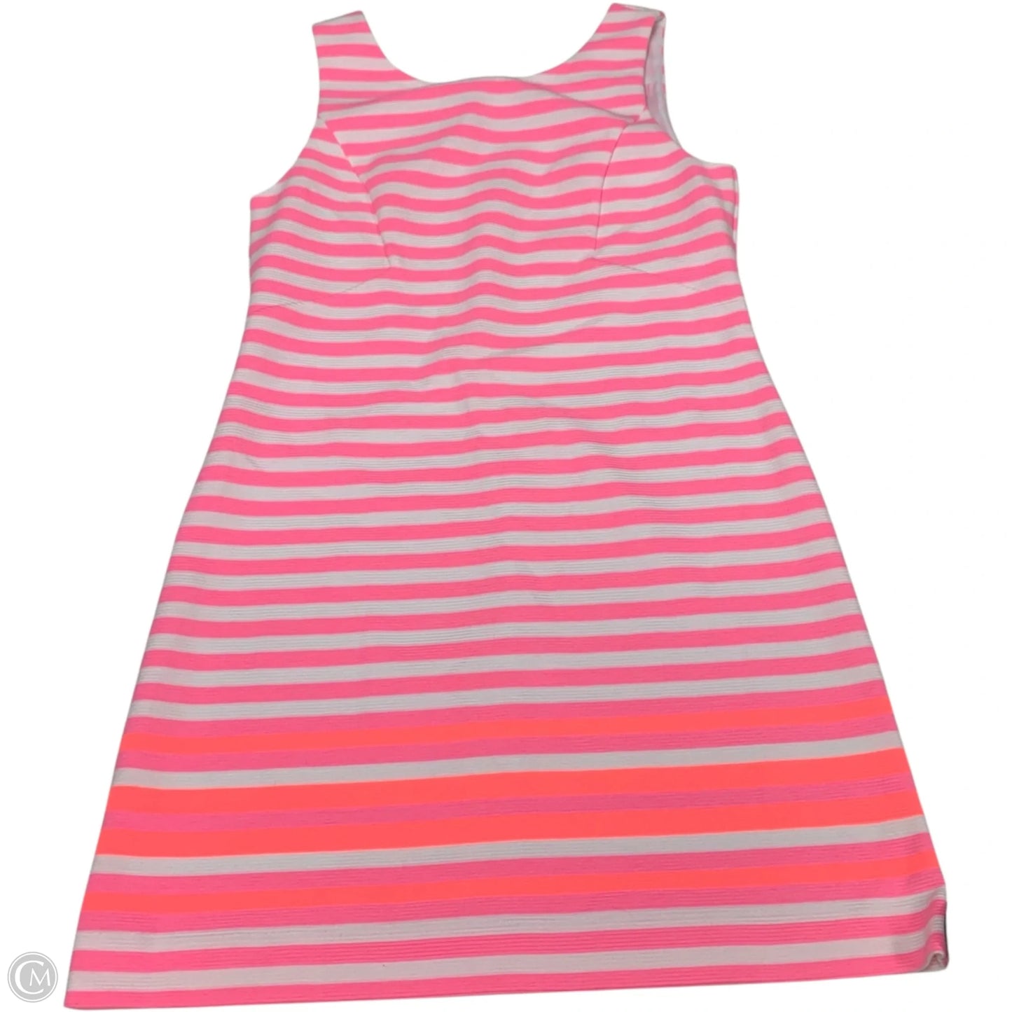 Dress Designer By Lilly Pulitzer In Pink & White, Size: M