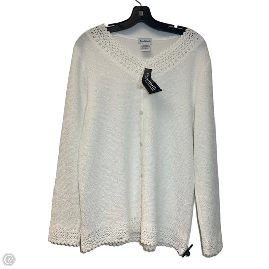 Top Long Sleeve By Bon Worth In White, Size: S