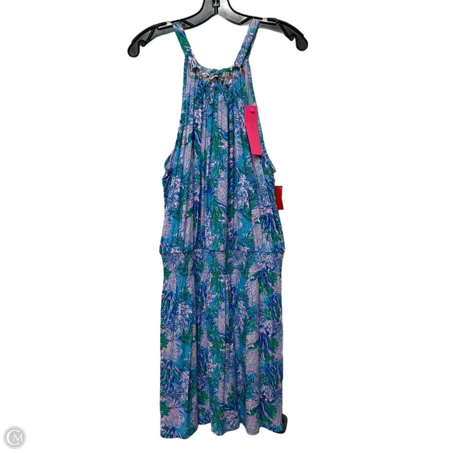 Romper Designer By Lilly Pulitzer In Blue & Green, Size: L